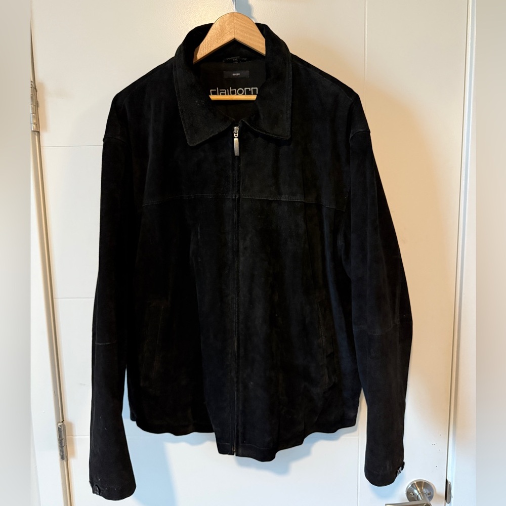 Claiborne Black Suede Outerwear